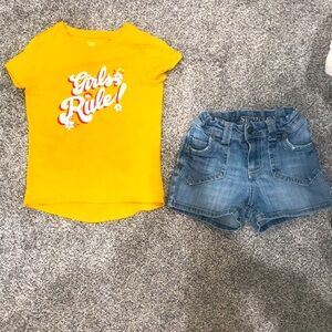 Girls shorts and T-shirt